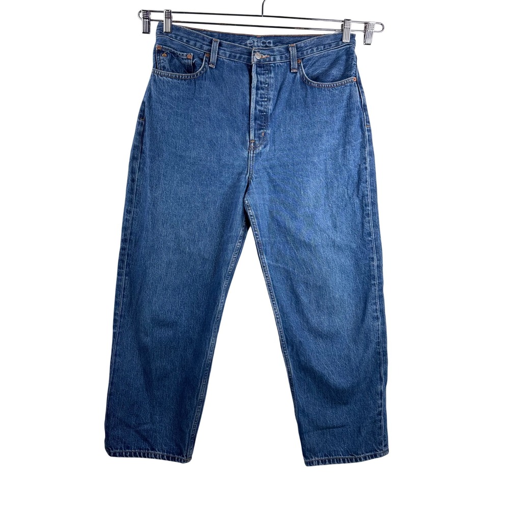 Etica Tyler Vintage Straight Jeans sz 32 Medium Blue baggy relaxed boho retro